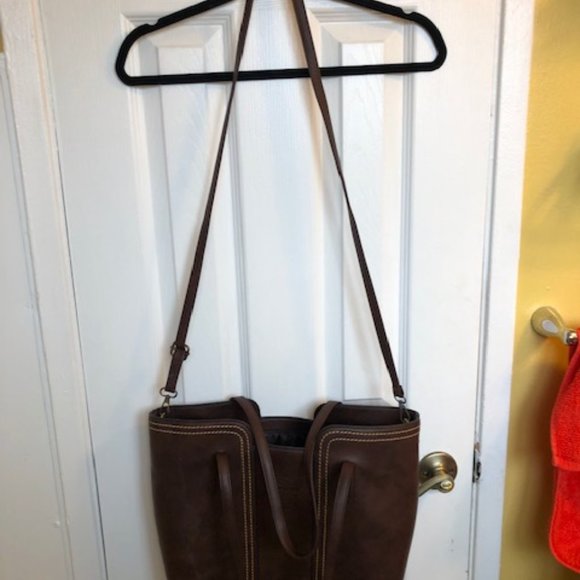 X5LP Brown Pleather Shoulder or Clutch Bag - Picture 7 of 7